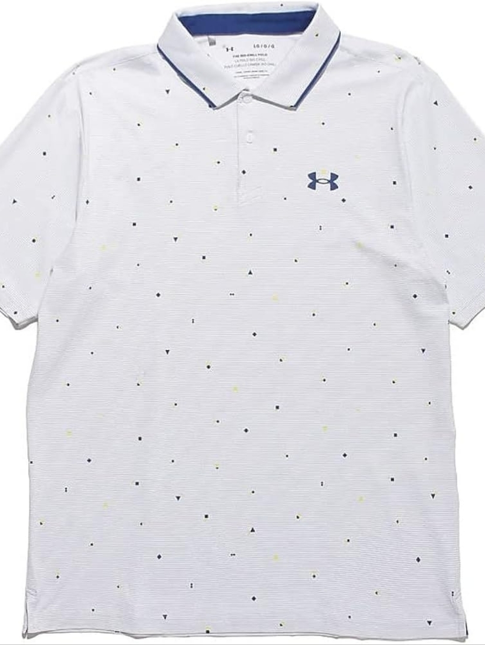 Under Armour Iso-Chill Golf Polo Shirt Men's Large AO Print Loose UPF 50+ Sport